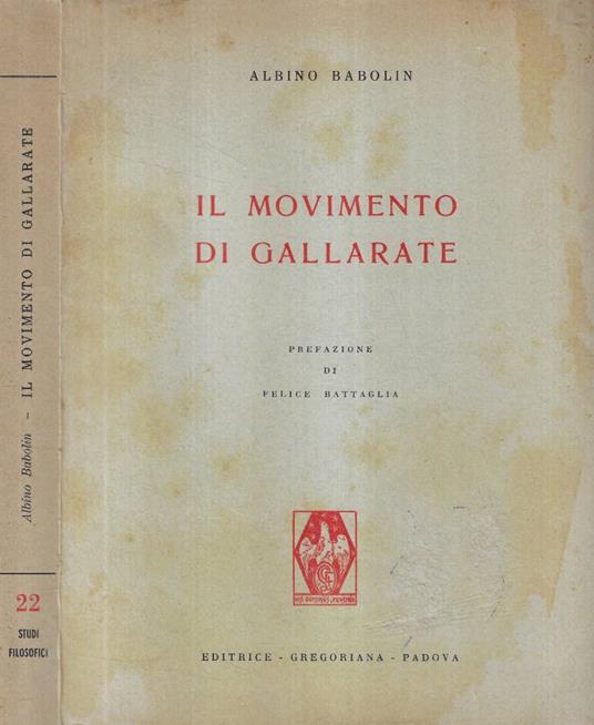 Il movimento di Gallarate - copertina
