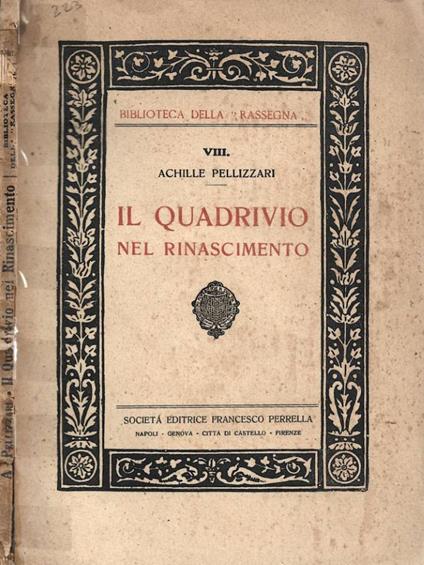 Il Quadrivio nel Rinascimento - copertina