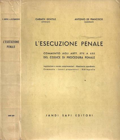 L'esecuzione penale - copertina