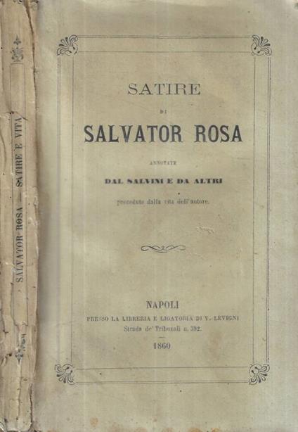 Satire - Salvator Rosa - copertina