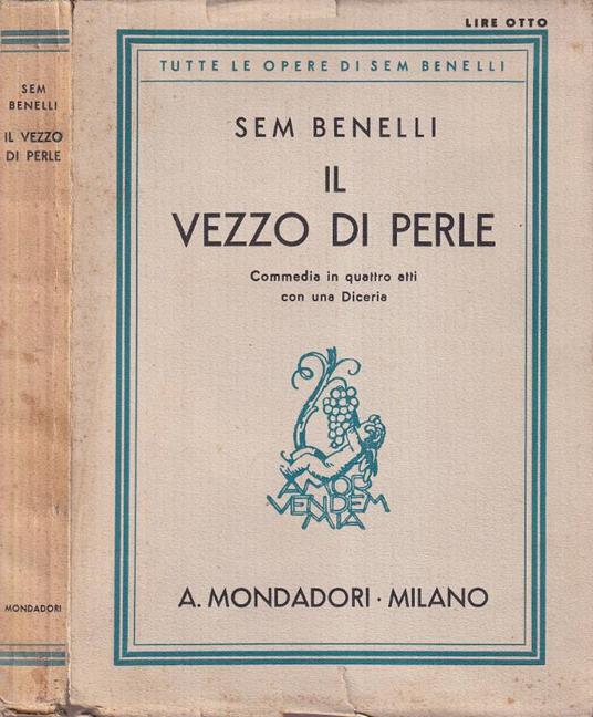Il vezzo di perle - Sem Benelli - copertina