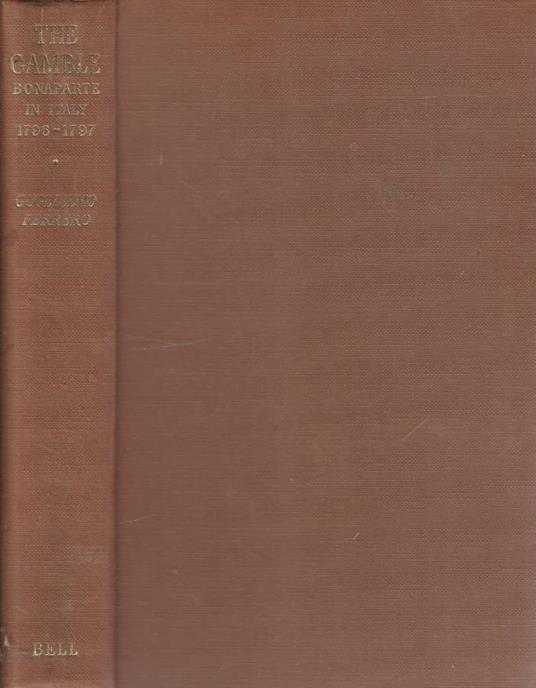The Gamble - Guglielmo Ferrero - copertina