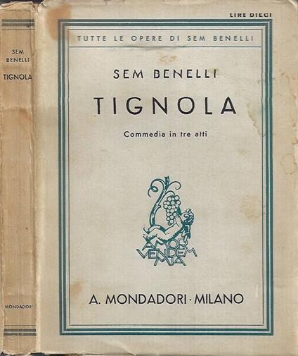 Tignola - Sem Benelli - copertina