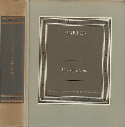Il Leviatano. Vol. I - Thomas Hobbes - copertina