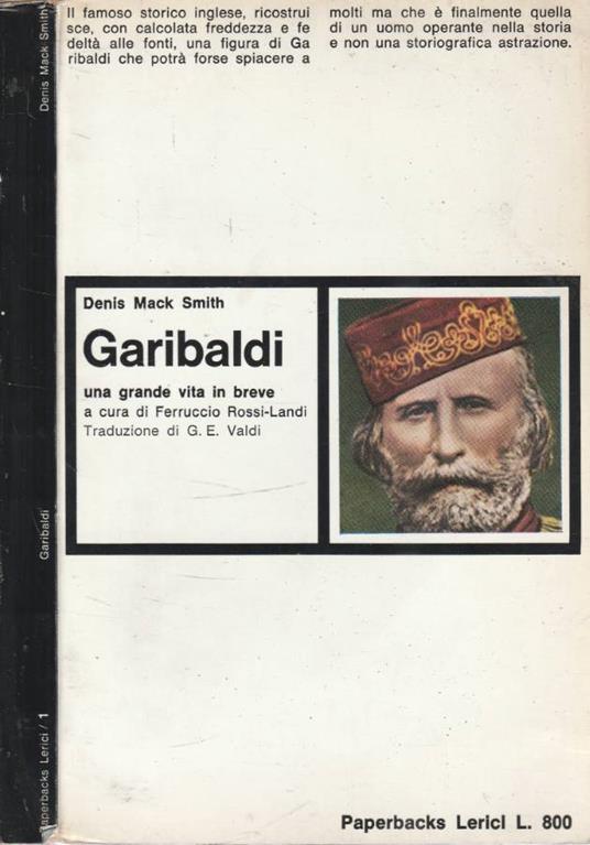 Garibaldi - Denis Mack Smith - copertina