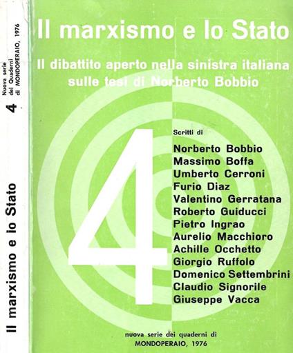 Il marxismo e lo Stato - copertina