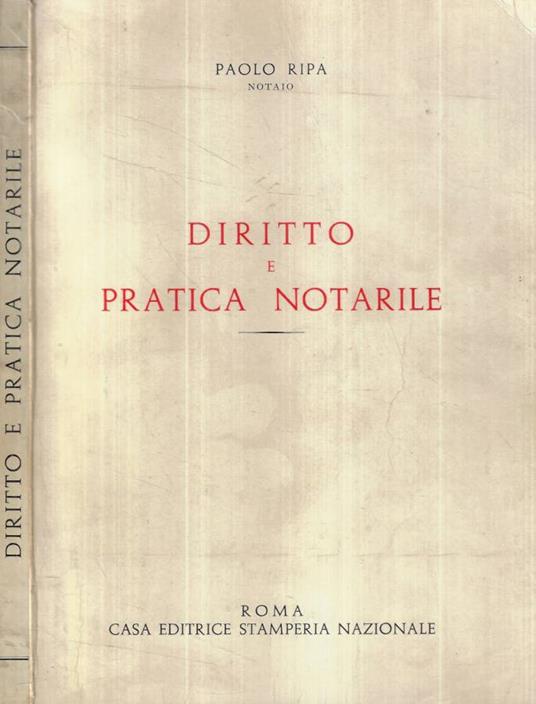 Diritto e pratica notarile - copertina
