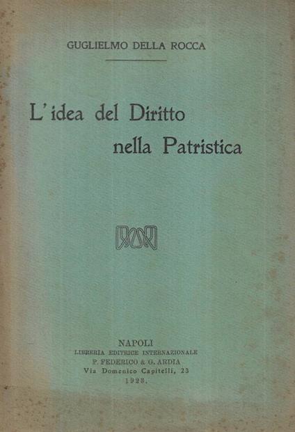 L'idea del Diritto nella Patristica - copertina