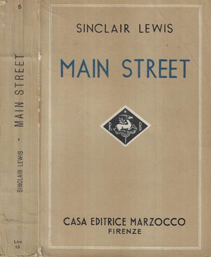 Main Street - Sinclair Lewis - copertina
