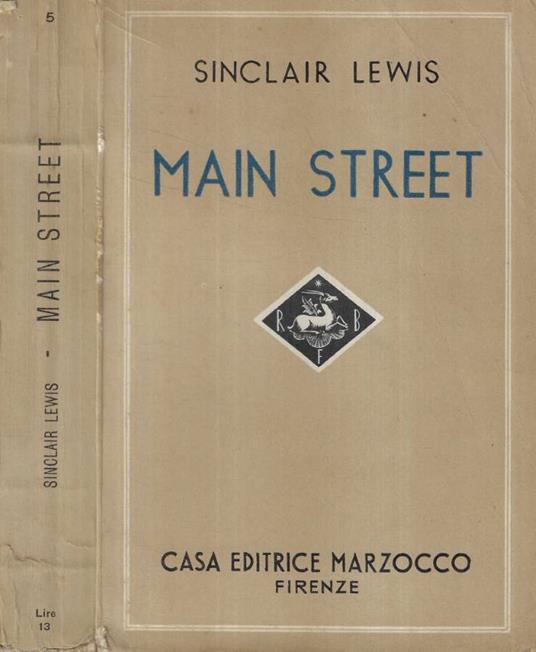 Main Street - Sinclair Lewis - copertina