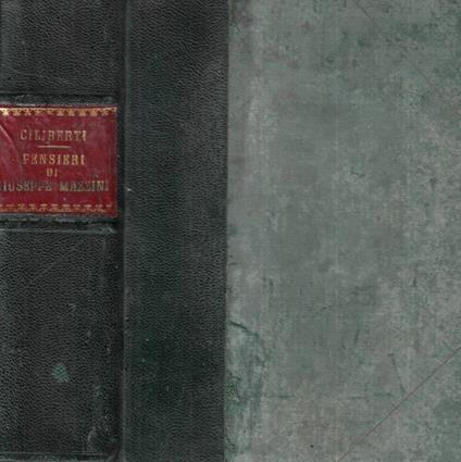 Pensieri di Giuseppe Mazzini - copertina