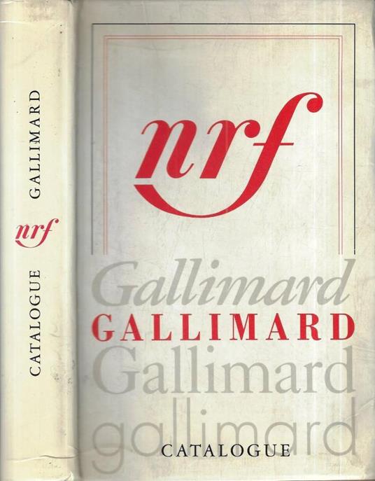 Catalogue Gallimard - copertina