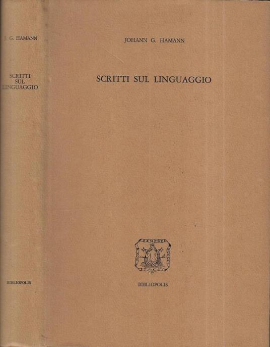 Scritti sul linguaggio - copertina