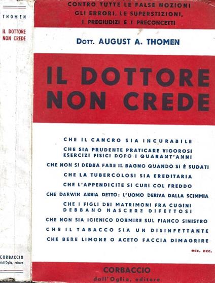 Il dottore non crede - copertina