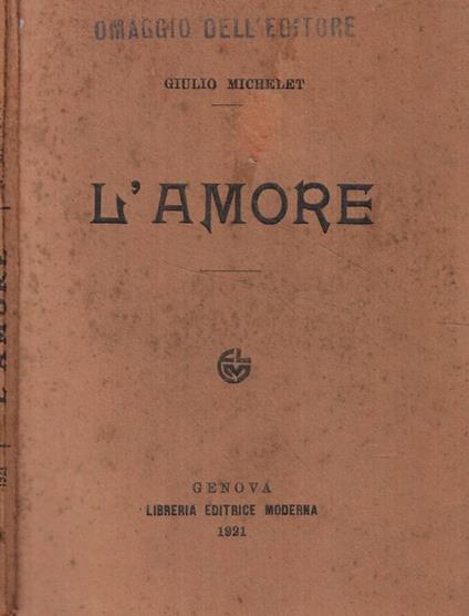 L'amore - copertina