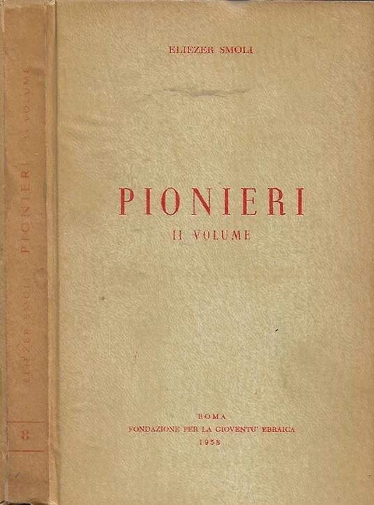 Pionieri. Vol. II - copertina