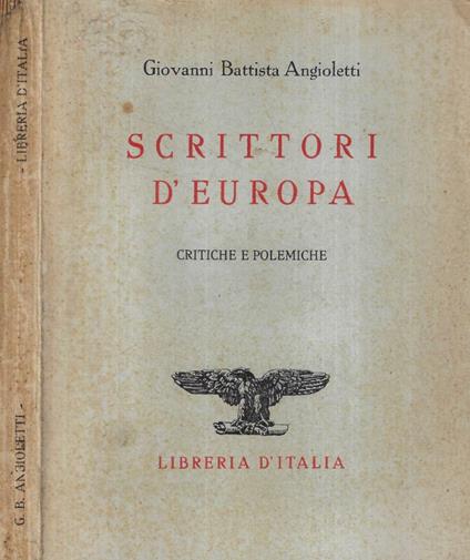 Scrittori d'Europa - copertina