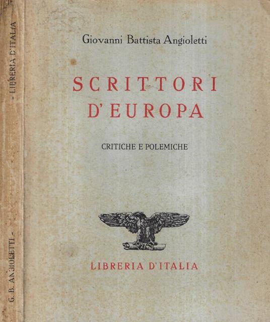 Scrittori d'Europa - copertina