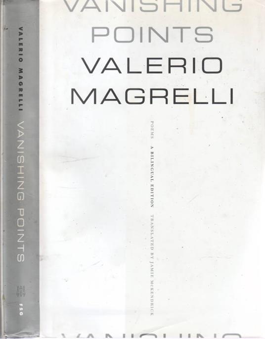 Vanishing points - Valerio Magrelli - copertina