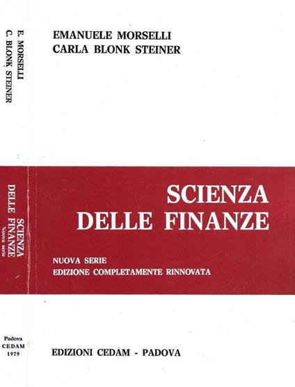 Scienza delle finanze - copertina