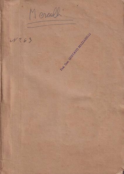 Alcuni risultati ottenuti dallo studio del terremoto calabrese dell'8 settembre 190 - copertina