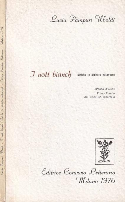 I nott bianch - copertina