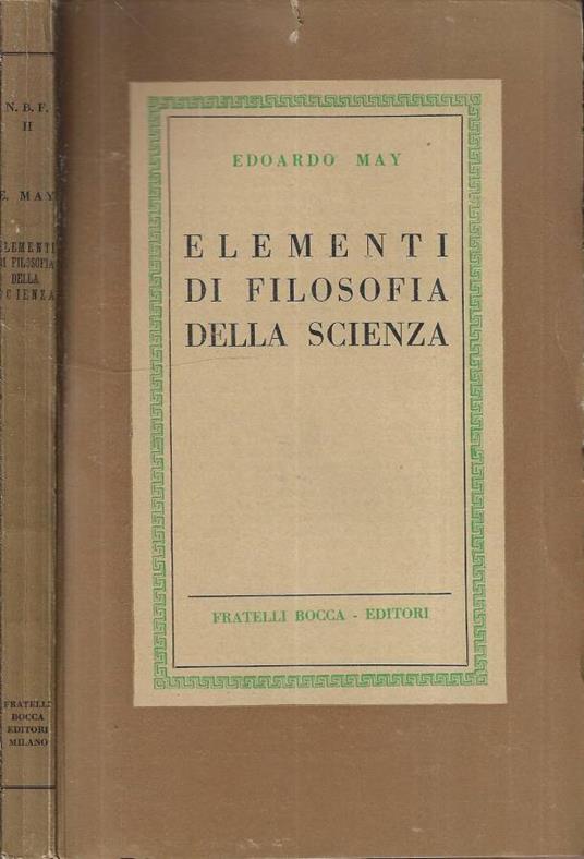 Elementi di filosofia della scienza - copertina