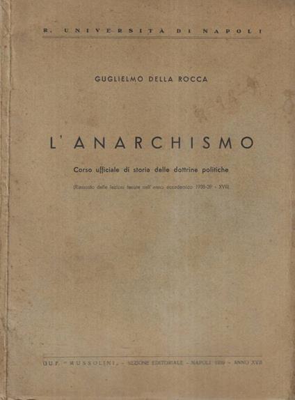 L'anarchismo - copertina