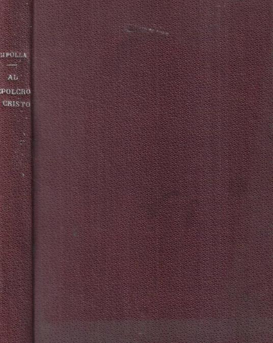 Al sepolcro di Cristo - copertina
