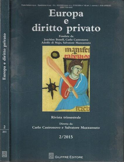 Europa e diritto privato n.2 - 2015 - copertina