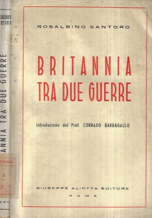 Britannia tra due guerre - copertina