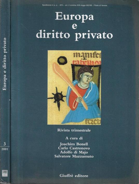 Europa e diritto privato n.3 - 2001 - copertina