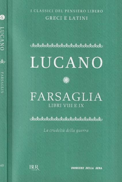 Farsaglia Libri VIII e IX - copertina