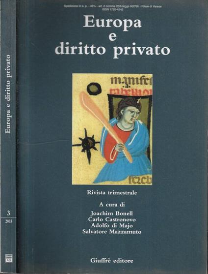 Europa e diritto privato n.3 - 2003 - copertina