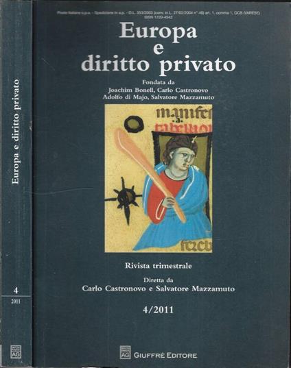 Europa e diritto privato n.4 - 2011 - copertina
