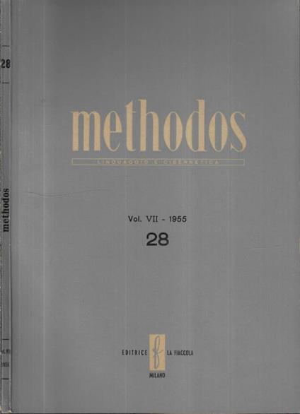 Methodos Vol. VII, n. 28 - 1955 - copertina