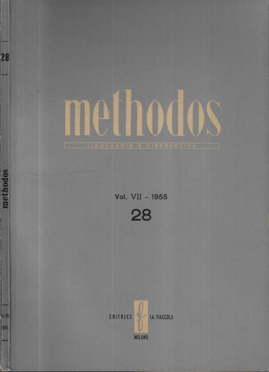 Methodos Vol. VII, n. 28 - 1955 - copertina