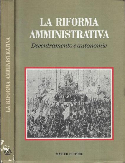La riforma amministrativa - copertina