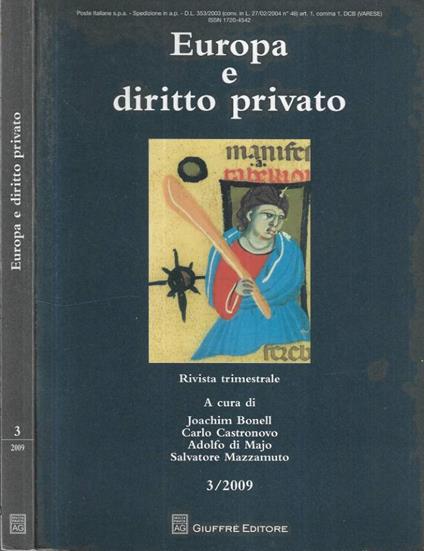 Europa e diritto privato n. 3 - 2009 - copertina