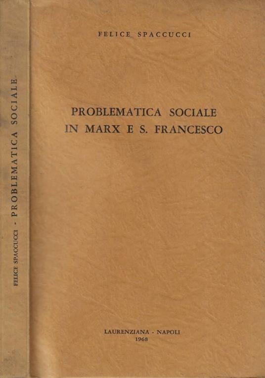 Problematica sociale in Marx e S. Francesco - copertina