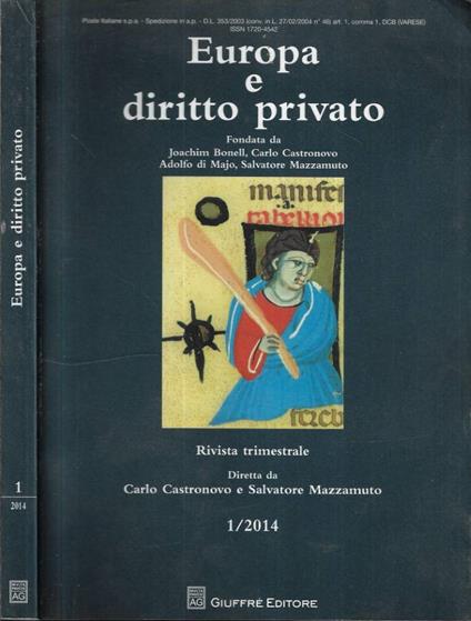 Europa e diritto privato n. 1 - 2014 - copertina