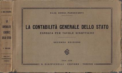 La contabilità generale dello Stato - copertina