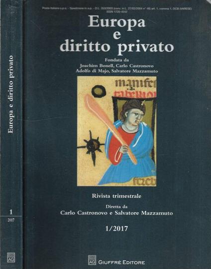 Europa e diritto privato n.1 - 2017 - copertina