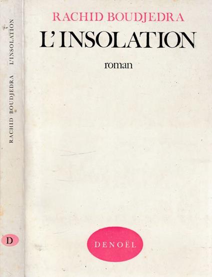 L'insolation - Rachid Boudjedra - copertina