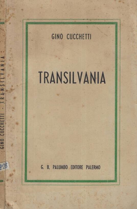 Transilvania - Gino Cucchetti - copertina
