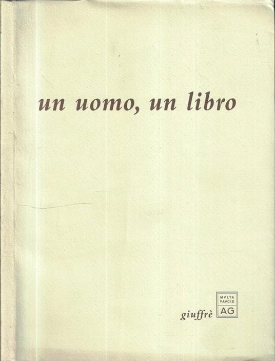 Un uomo, un libro - copertina