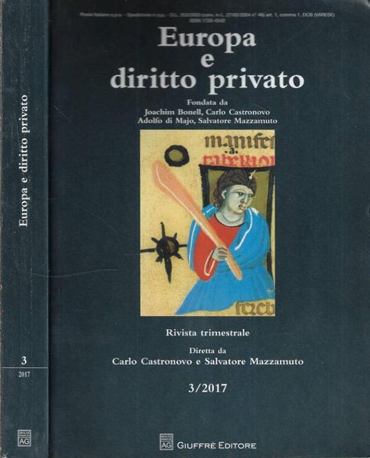 Europa e diritto privato n. 3 - 2017 - copertina