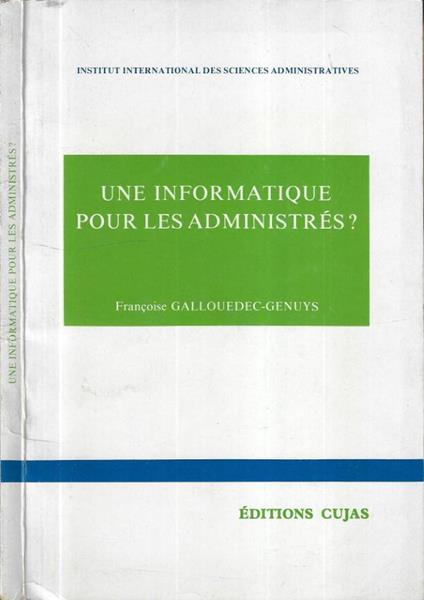 Une informatique pour les administrés? - copertina