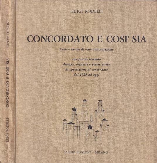 Concordato e così sia - copertina