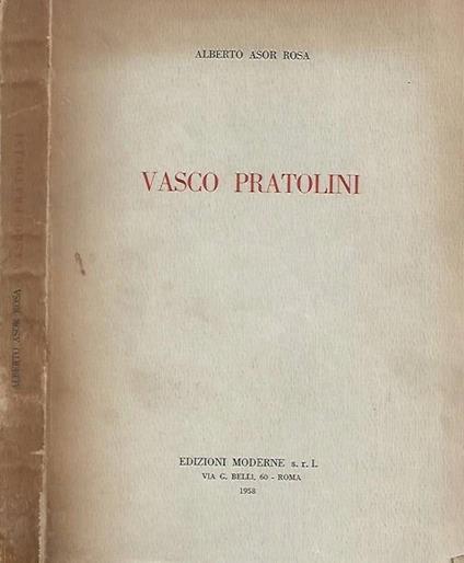 Vasco Pratolini - Alberto Asor Rosa - copertina